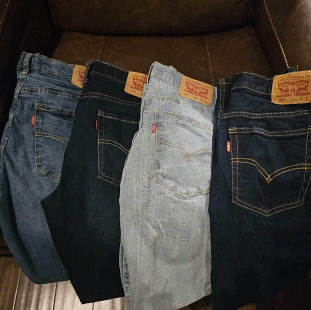 Lot of 4 Levi Strauss Jean's size 16 reg